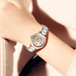 Montre femme étanche or et argent