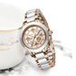 Montre femme étanche or et argent