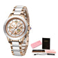 Montre femme étanche or et argent