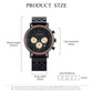 "Montre homme BOBO BIRD : montre en bois de luxe avec chronographe et mouvement japonais"