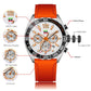 Montres pour Homme de Luxe avec Chronographe et Bracelet en Silicone