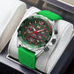 Montres pour Homme de Luxe avec Chronographe et Bracelet en Silicone