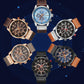 Montres pour Hommes CURREN en Cuir de Luxe avec Date et Mouvement à Quartz