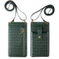 Multi-function Crossbody Bag Crocodile pour téléphone portable et porte-cartes