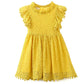 Nouvelle robe d'été de marque pour filles AX543Yellow