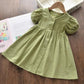 Nouvelle robe d'été de marque pour filles AH405Green