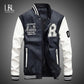 Nouvelle veste en cuir pour homme avec broderie