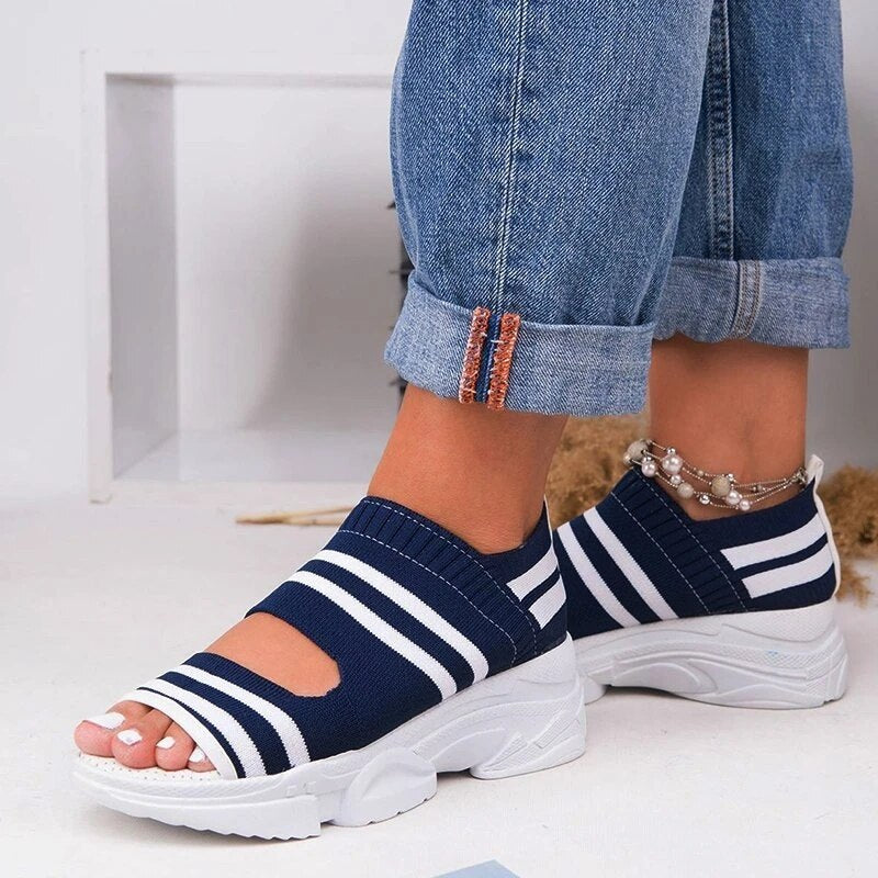 Nouvelles Sandales Femme 2022 à Talons Hauts et Plateforme pour l'Été - AOMshop blue