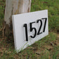 Numéro de maison flottant moderne | Plaque de porte noire pour adresse