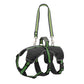 Nylon Reflective Large Dog Harness Vest Leash - Pour les chiens de taille moyenne et grande Green