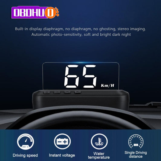 OBDHUD C100 - Affichage Tête Haute OBD2 pour Voiture Default Title