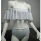 "Obtenez le nouveau maillot de bain à une épaule et taille haute chez AOMshop" White