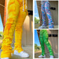 Pantalon Jogger Femme en Velours Côtelé Casual - Pantalon de Survêtement avec Poches et Taille Haute