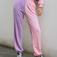 Pantalon cargo taille haute Pink