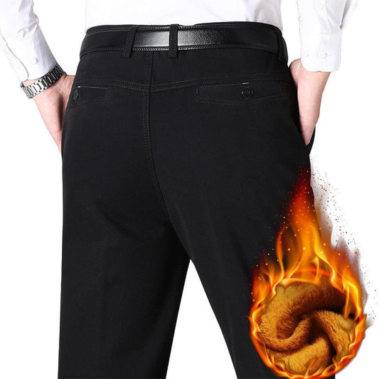 Pantalon en coton noir pour homme -