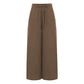 Pantalon large taille haute vintage pour femme Celmia 2023 Coffee