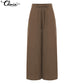 Pantalon large taille haute vintage pour femme Celmia 2023