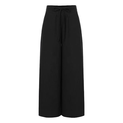 Pantalon large taille haute vintage pour femme Celmia 2023 Black