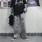 "Pantalon vintage à jambe large pour femmes -