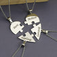 Personnalisez votre collier cœur avec un puzzle gravé