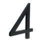 "Plaque d'adresse flottante noire pour maison, chiffres modernes de 15cm" 4