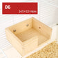 Plateforme de balançoire en bois naturel pour hamster - AOMshop