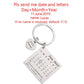 Porte-clés calendrier personnalisé sculpté à la main MP38PJ14-SLY5-DZ1167