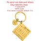 Porte-clés calendrier personnalisé sculpté à la main MP38PJ14-GDY5-DZ1167