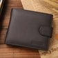 "Portefeuille homme en cuir véritable - Portefeuille en cuir de vache noir premium" Brown 1
