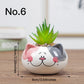 "Pot de fleurs mignon animal" No.6