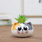 "Pot de fleurs mignon animal"