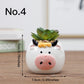"Pot de fleurs mignon animal" No.4