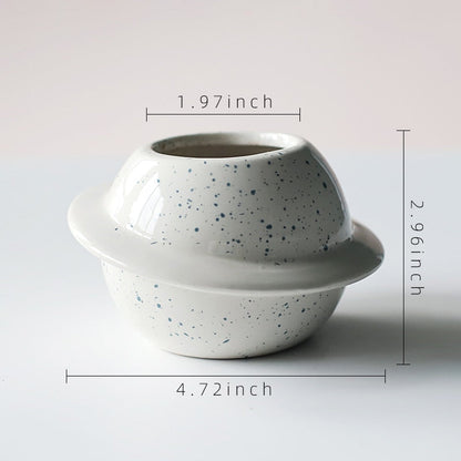 "Pot en céramique pour plantes succulentes - Décoration de balcon et de bureau" 116-1