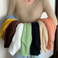 Pull-col rond-Basic B en tricot-pour femme