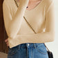 Pull-col rond-Basic B en tricot-pour femme Beige One Size
