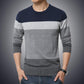 Pulls Homme - Sweater Rayé O-Neck Slim Fit Navy