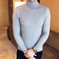 Pulls à col roulé pour hommes Gray-2