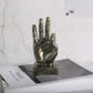 Résine geste doigt Figurines américain Gold Ok Statue