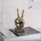 Résine geste doigt Figurines américain Gold Yeah Statue
