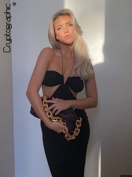 Robe Maxi Élégante et Sexy pour Club et Soirée