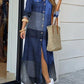 Robe Vintage pour Femmes D Blue
