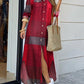 Robe Vintage pour Femmes D Wine Red