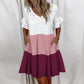 Robe courte à imprimé floral avec volants pour femme Style 8