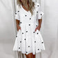 Robe courte à imprimé floral avec volants pour femme Style 11