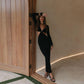 "Robes Maxi Sexy avec Découpes Halter pour Femmes"