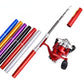 1set Pen Fishing Rod Spinning Wheel Fishing Wheel Portable Pocket Ice Fishing Rod Sea Rod Fishing Gear Telescopic Fishing Rod