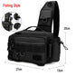 Sac à bandoulière militaire en plein air sport escalade sac à dos épaule tactique randonnée Camping chasse sac à dos pêche sac à dos X114D Chest Black China