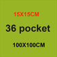 Sacs de plantation à poches vertes pour jardin vertical China 36pocket 100x100cm