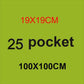 Sacs de plantation à poches vertes pour jardin vertical China 25pocket 100x100cm