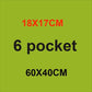 Sacs de plantation à poches vertes pour jardin vertical China 6pocket 40x60cm